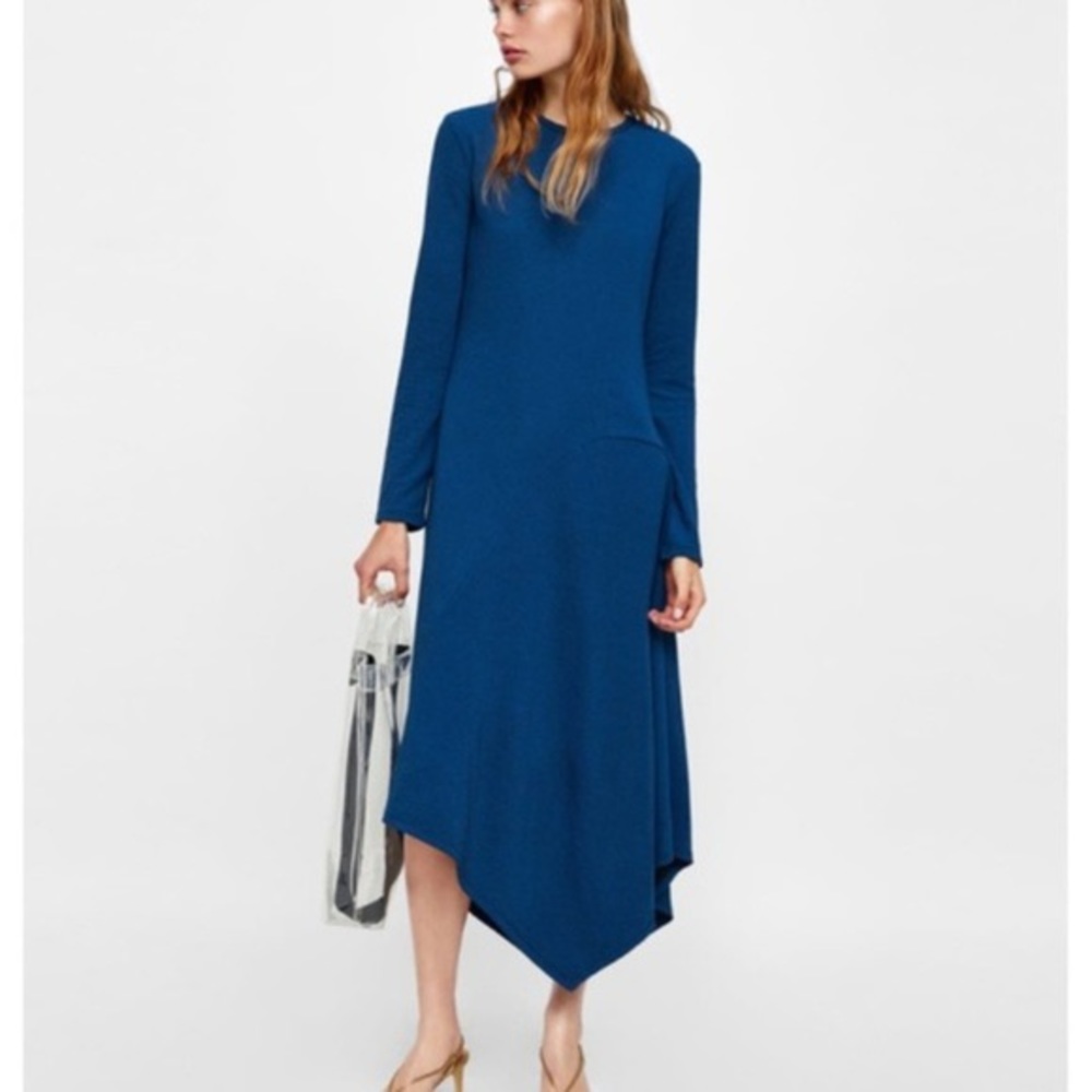 Zara Deep Teal Midi Dress S